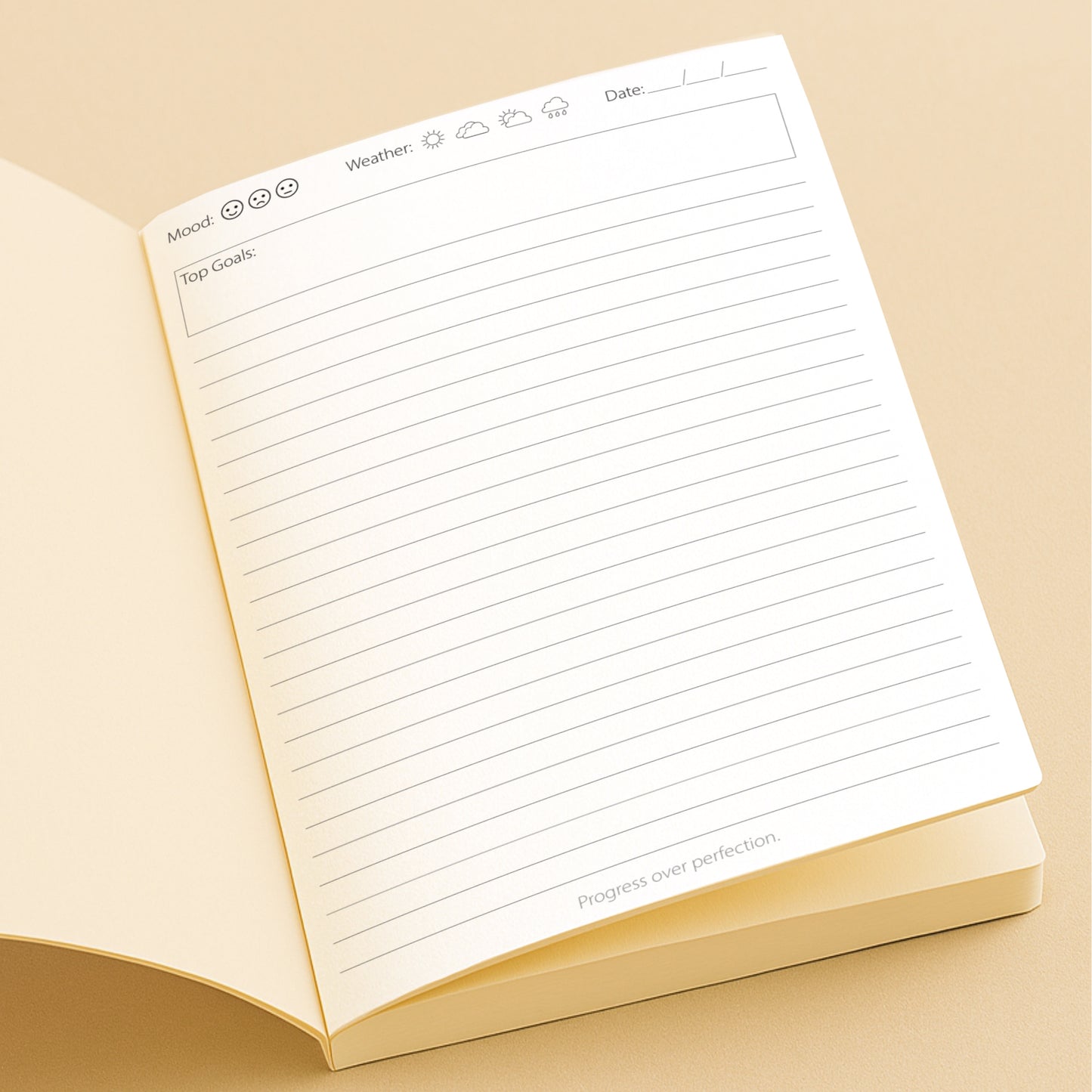 A5 Notebook with Pocket Diary Combo - Wavy Black