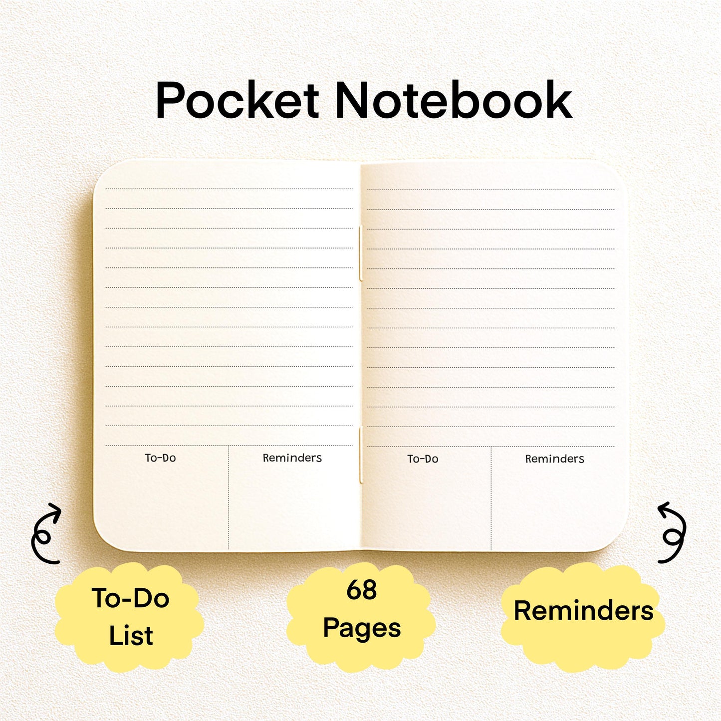 A5 Notebook with Pocket Diary Set – 160 Pages, 80 GSM – Ruled, Soft Cover, Combo for Notes, Journaling, Daily Planning