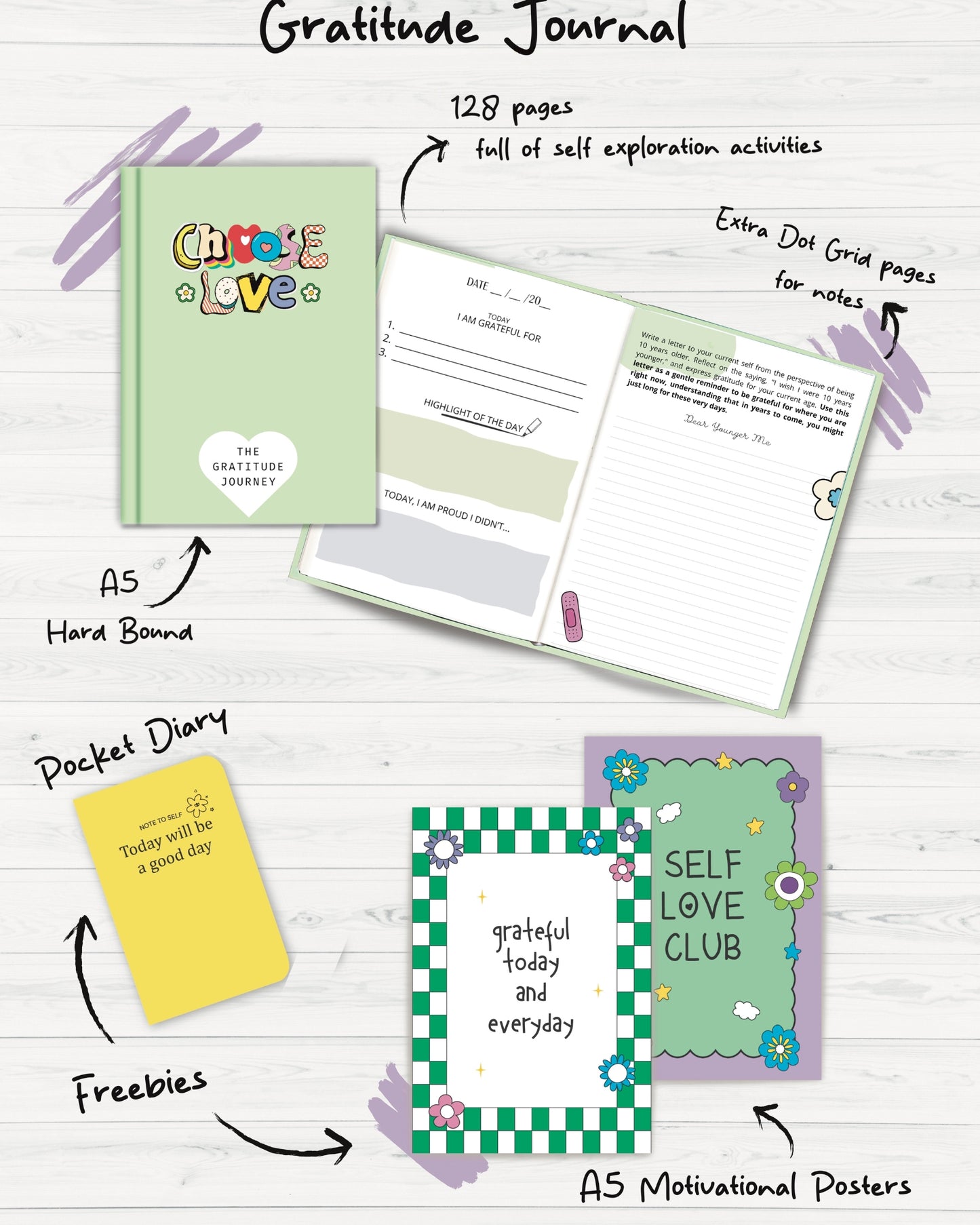 Self-love Gratitude Journal KIT