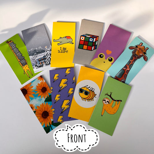 Set of 10 Magnetic Bookmarks