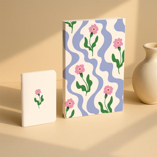 A5 Notebook with Pocket Diary Set – 160 Pages, 80 GSM – Ruled, Soft Cover, Combo for Notes, Journaling, Daily Planning